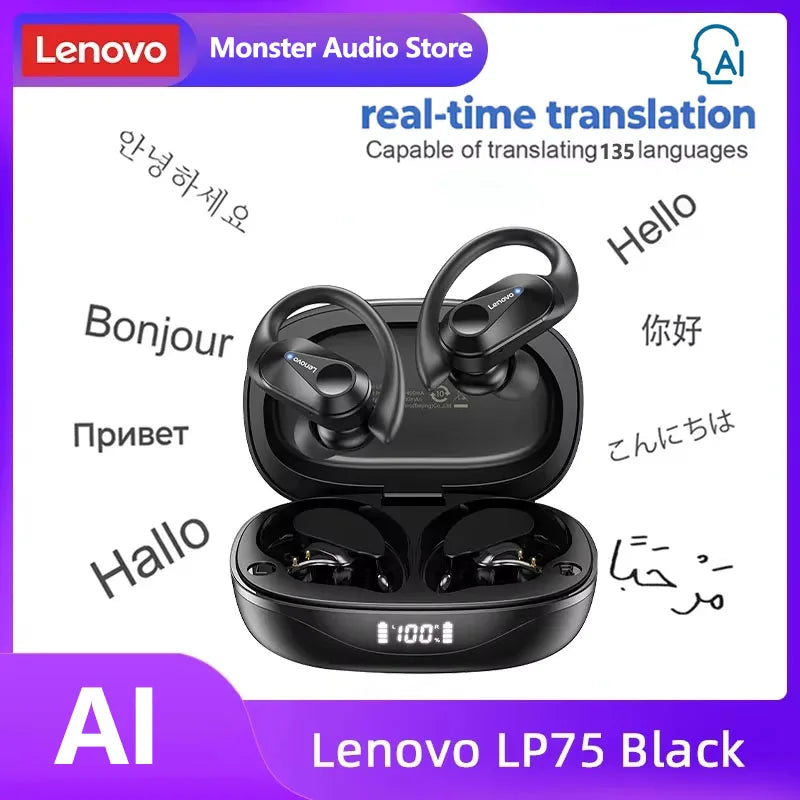 Lenovo LP75 TWS Bluetooth V5.3 Headphones